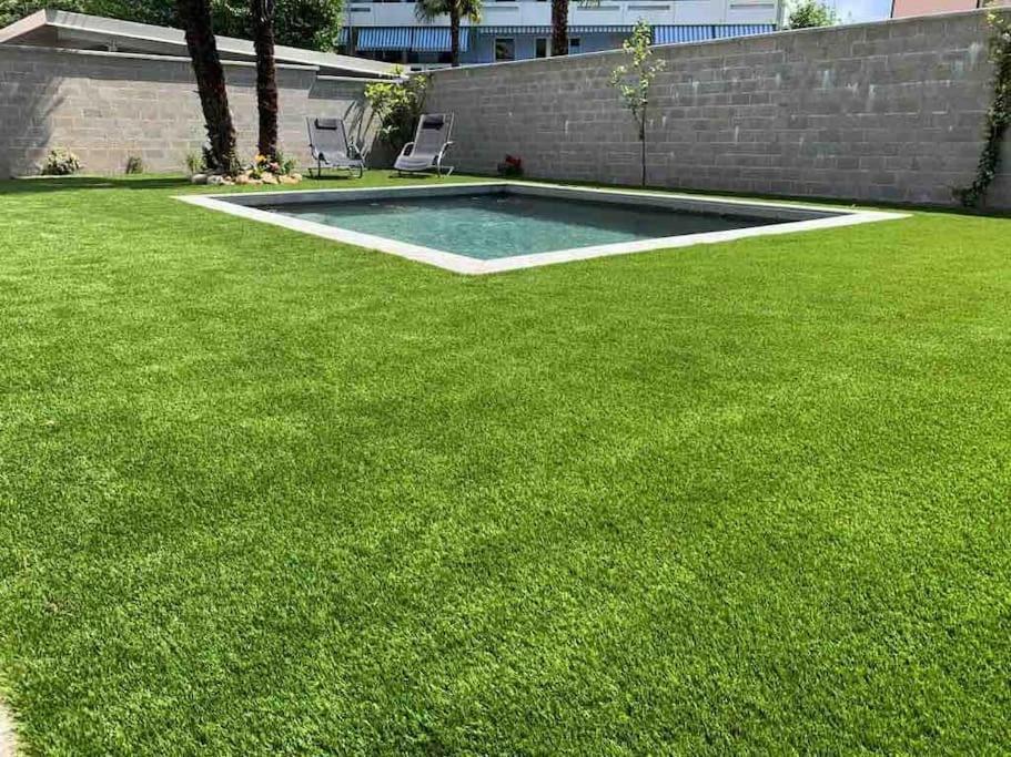 Miranda, Modern Duplex, Garden, Swimming Pool, Parking Apartment Losone Luaran gambar