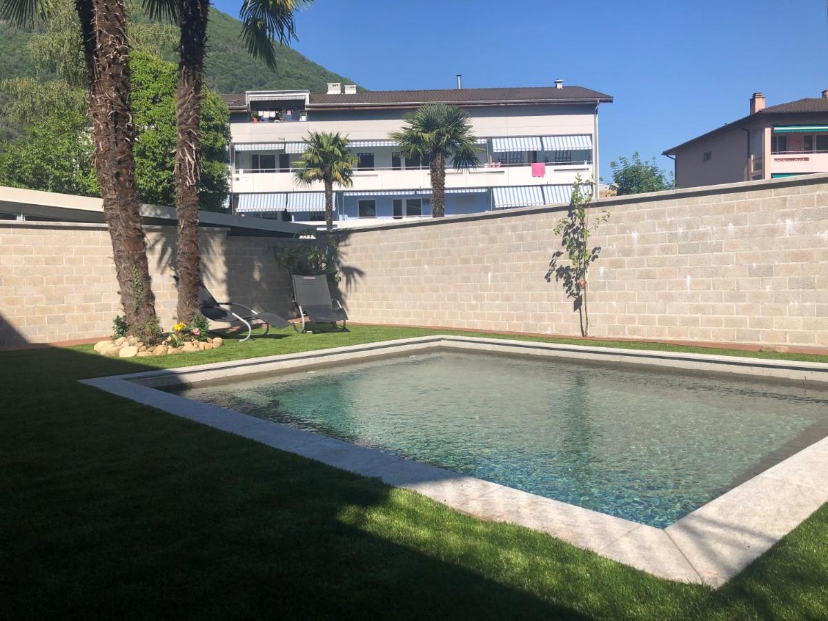 Miranda, Modern Duplex, Garden, Swimming Pool, Parking Apartment Losone Luaran gambar