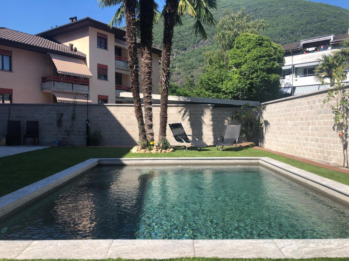 Miranda, Modern Duplex, Garden, Swimming Pool, Parking Apartment Losone Luaran gambar