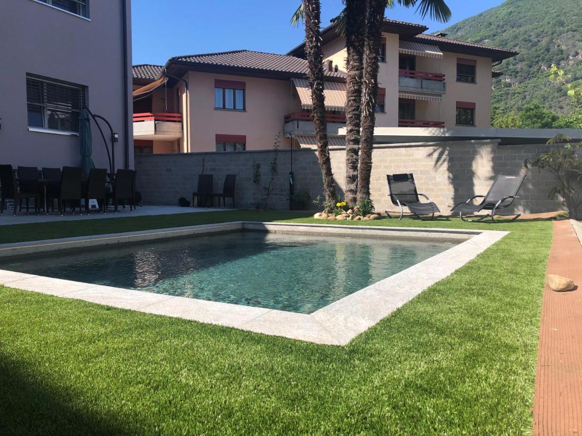Miranda, Modern Duplex, Garden, Swimming Pool, Parking Apartment Losone Luaran gambar